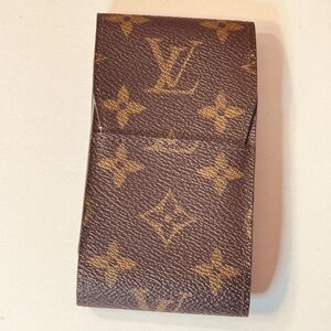 Louis Vuitton Brown Monogram lipstick super Card holder Cigarette holder